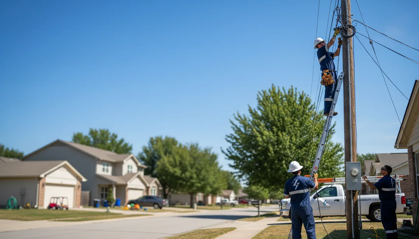 Residential electrician providing installation services in Jacksonville, IL